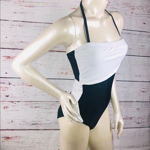 Women’s Size 10 Black and White Bathing Suit